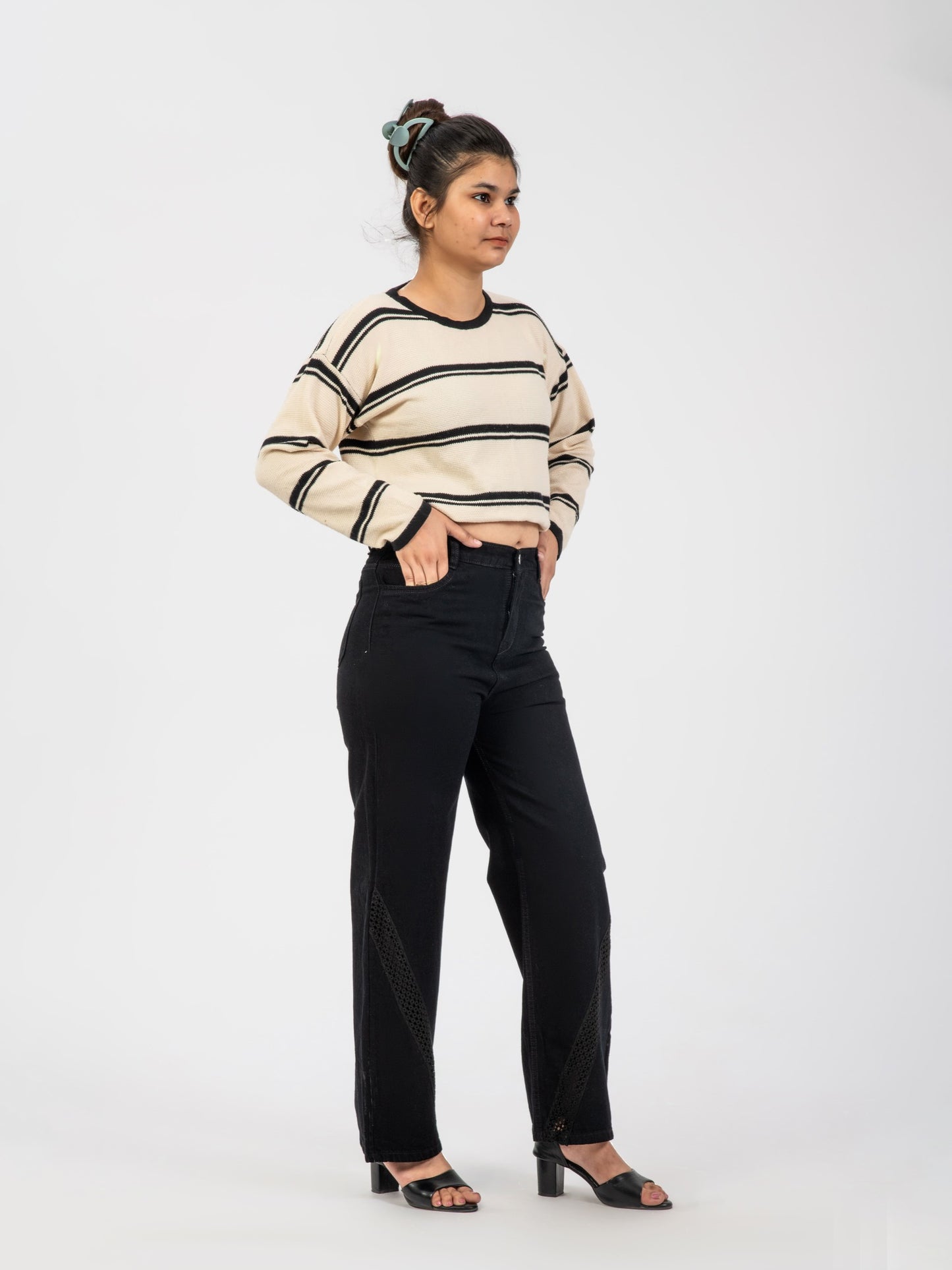 Black customised demin