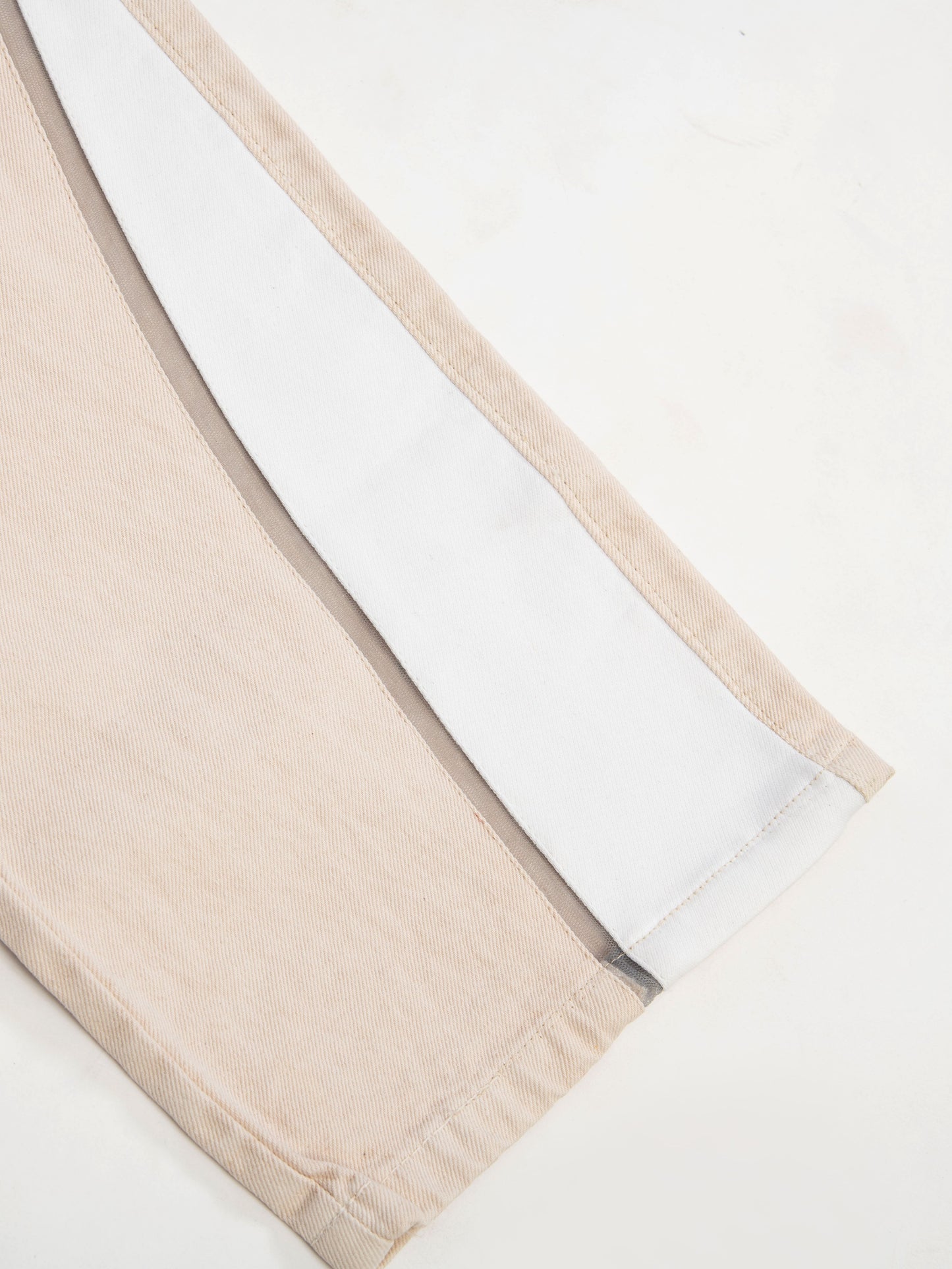 Beige colour denims