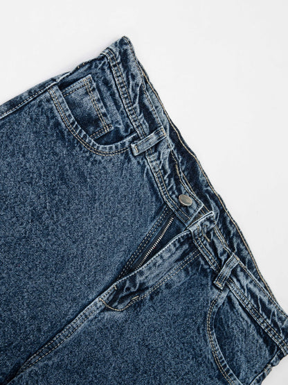 Blue costumised denim