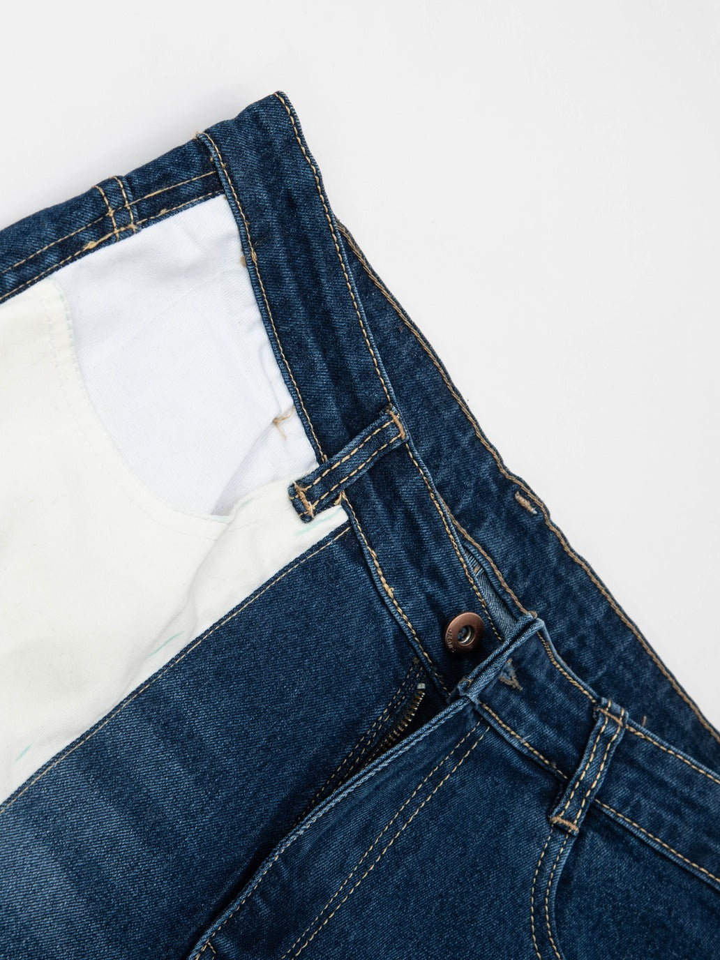 Blue costumised denim