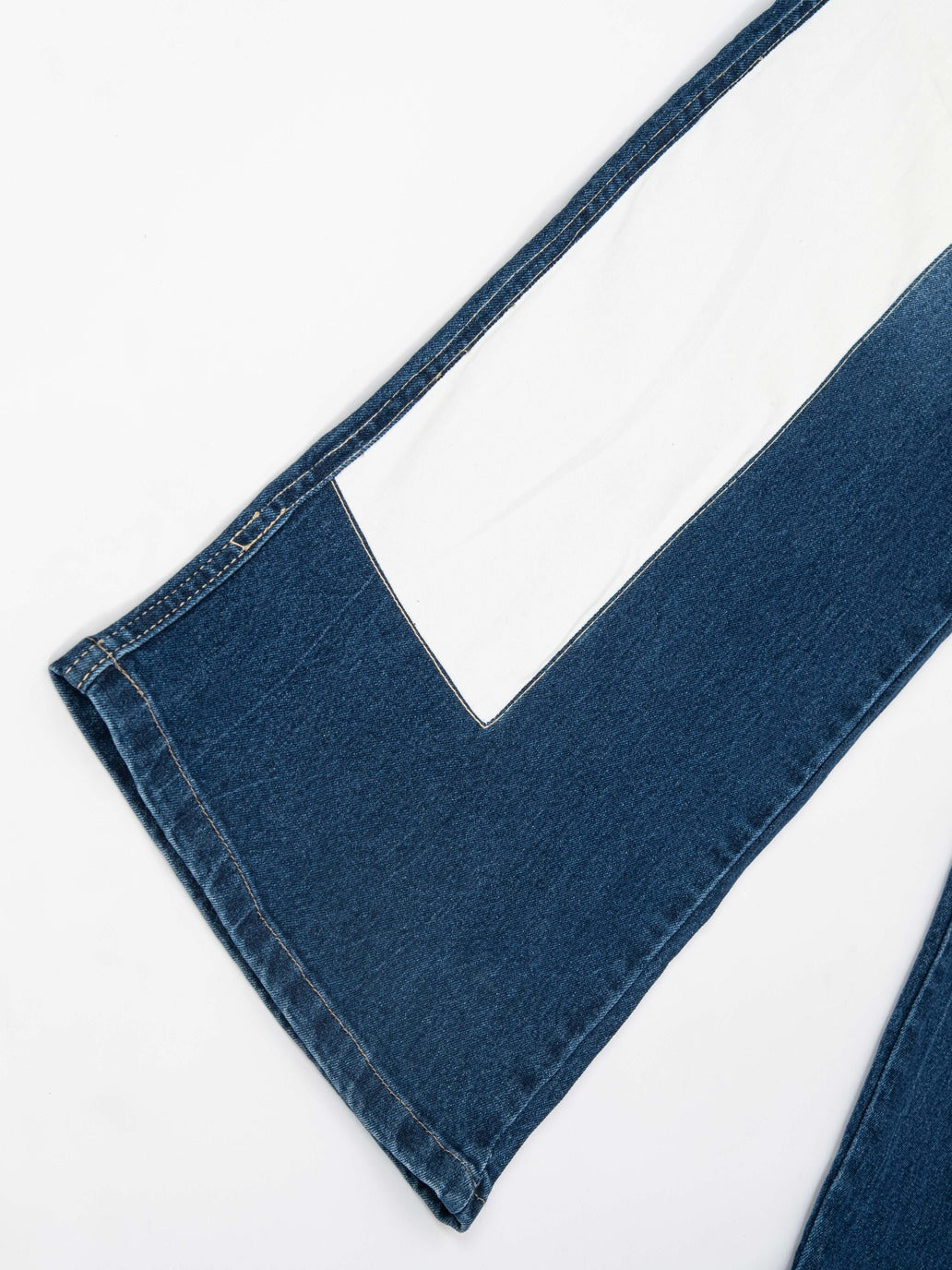 Blue costumised denim