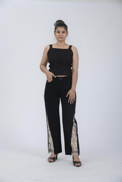 Black customised demin